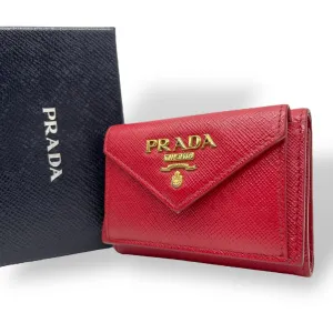 Prada Leather Wallet (Tri-Fold) (Pre-Owned)