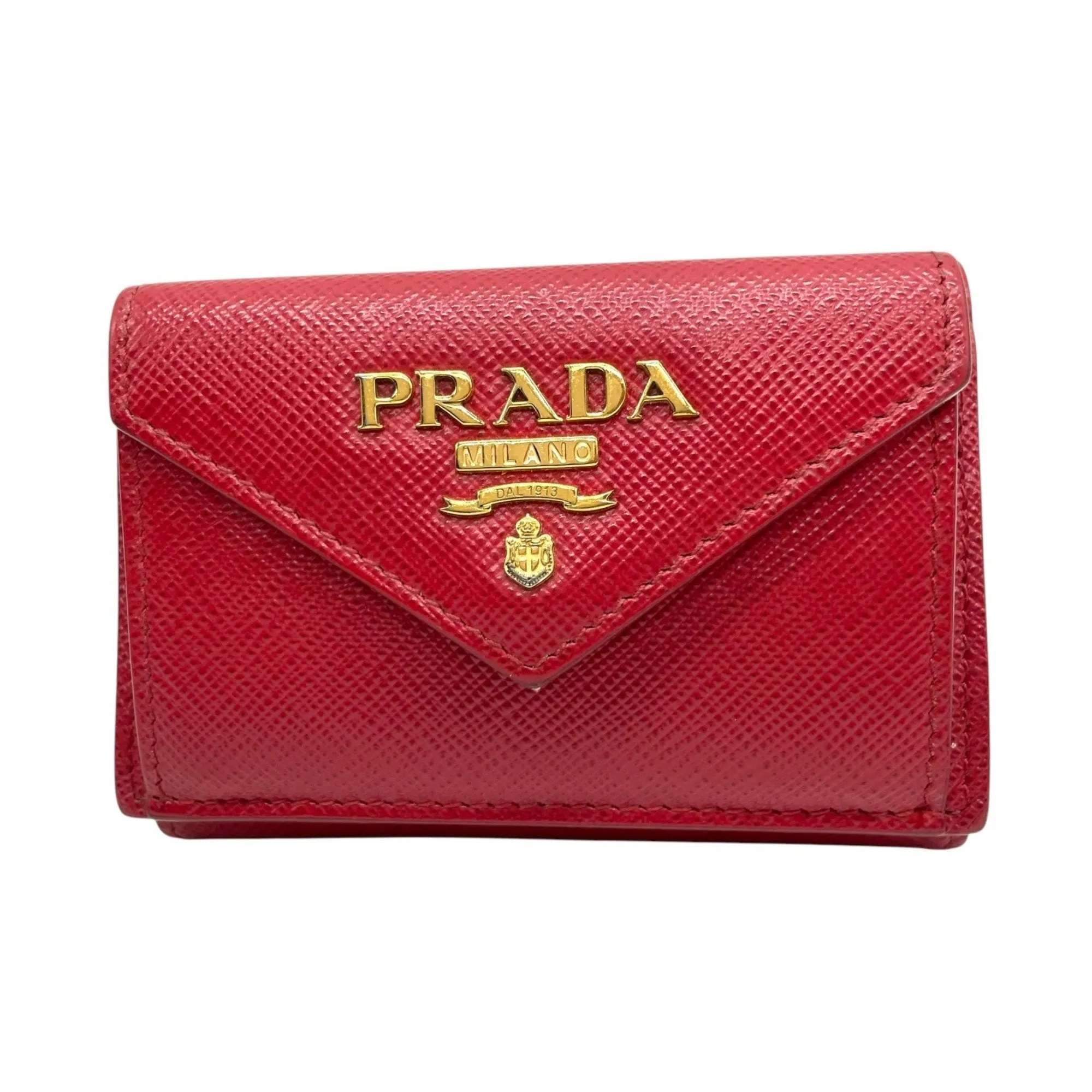 Prada Leather Wallet (Tri-Fold) (Pre-Owned)
