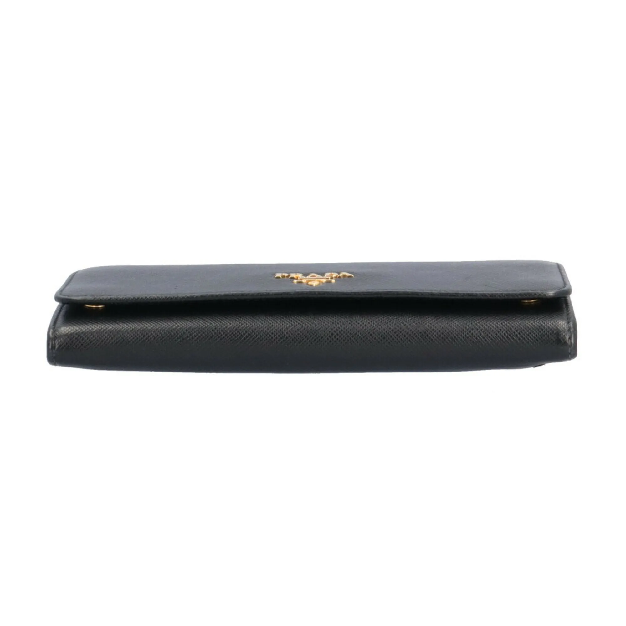 Prada Saffiano Leather Long Wallet (Bi-Fold) (Pre-Owned)