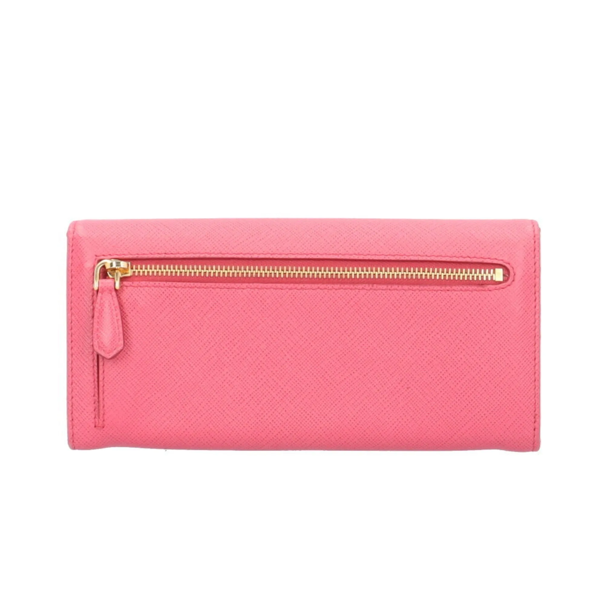 Prada Saffiano Leather Long Wallet (Bi-Fold) (Pre-Owned)