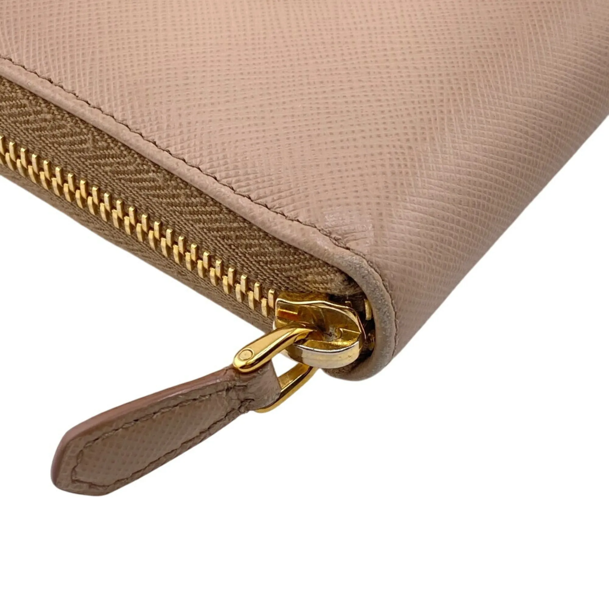 Prada Saffiano Leather Long Wallet (Bi-Fold) (Pre-Owned)