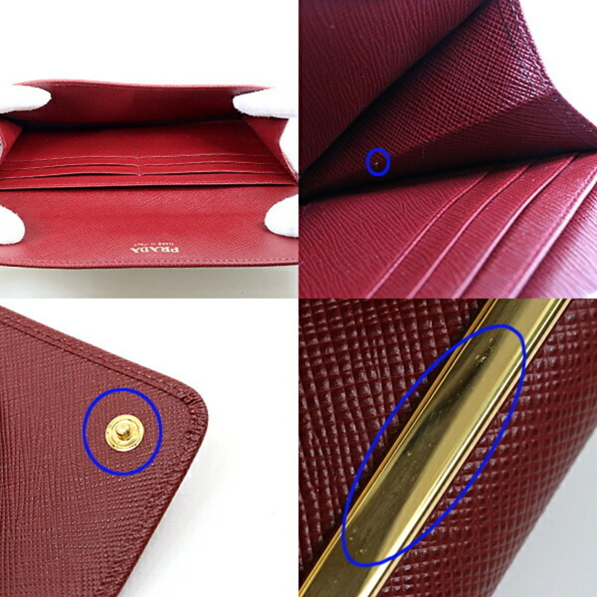 Prada Saffiano Long Wallet (Bi-Fold) (Pre-Owned)
