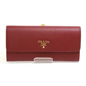 Prada Saffiano Long Wallet (Bi-Fold) (Pre-Owned)