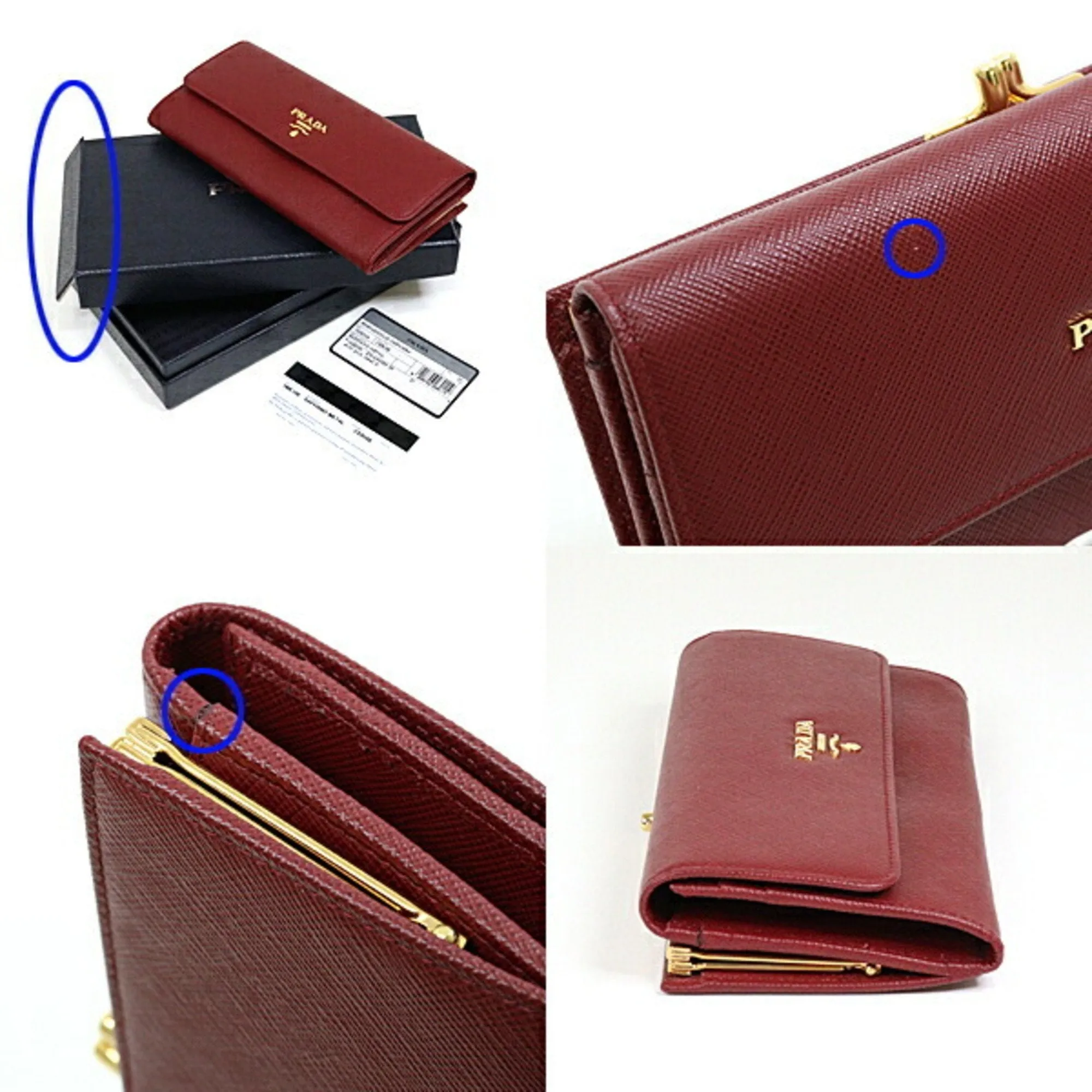 Prada Saffiano Long Wallet (Bi-Fold) (Pre-Owned)