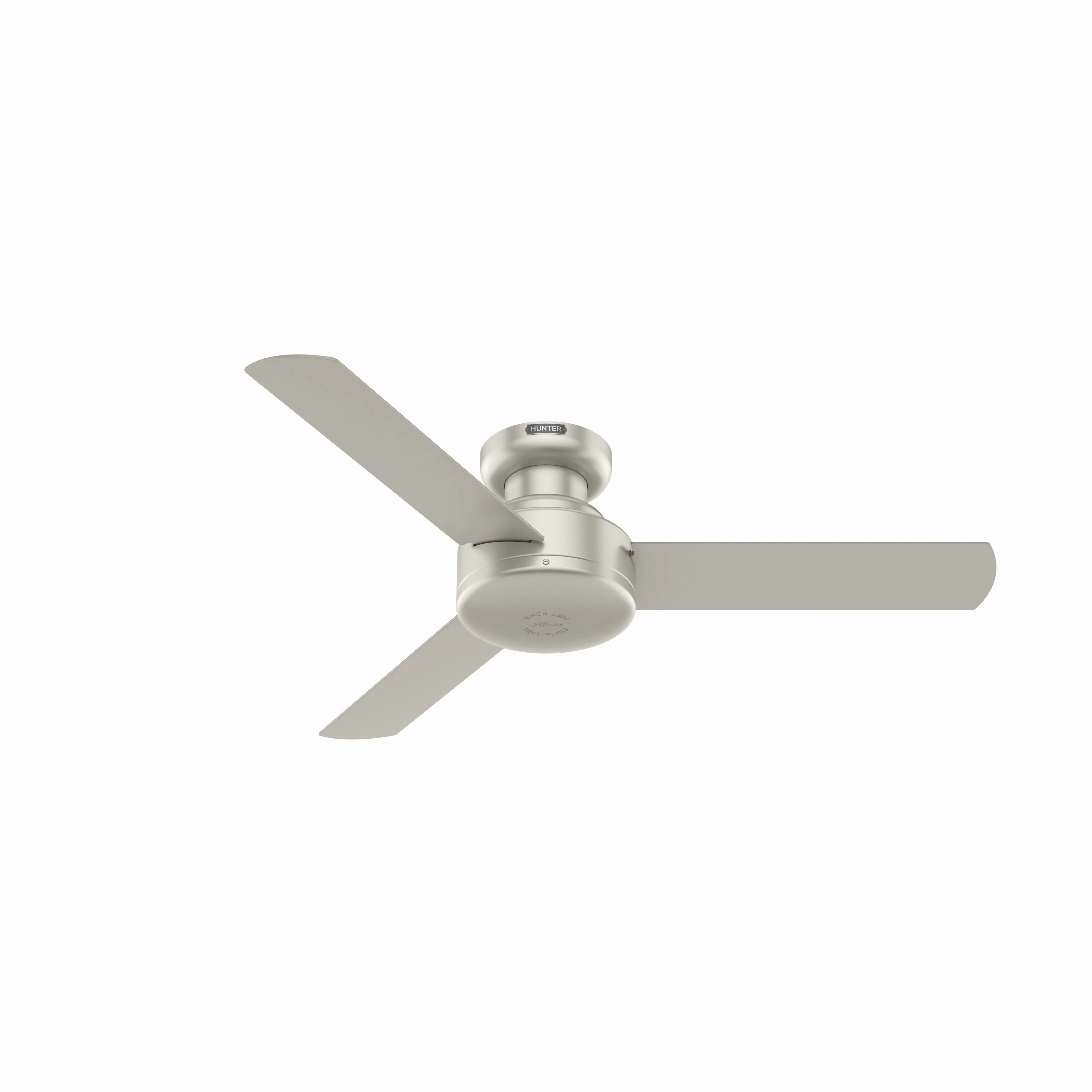 Presto 44"Ceiling Fan Matte Nickel Huggers Fans low price shop