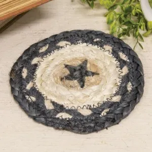 Primitive Pewter Star Braided Coaster Decorative Accessories last chance deals