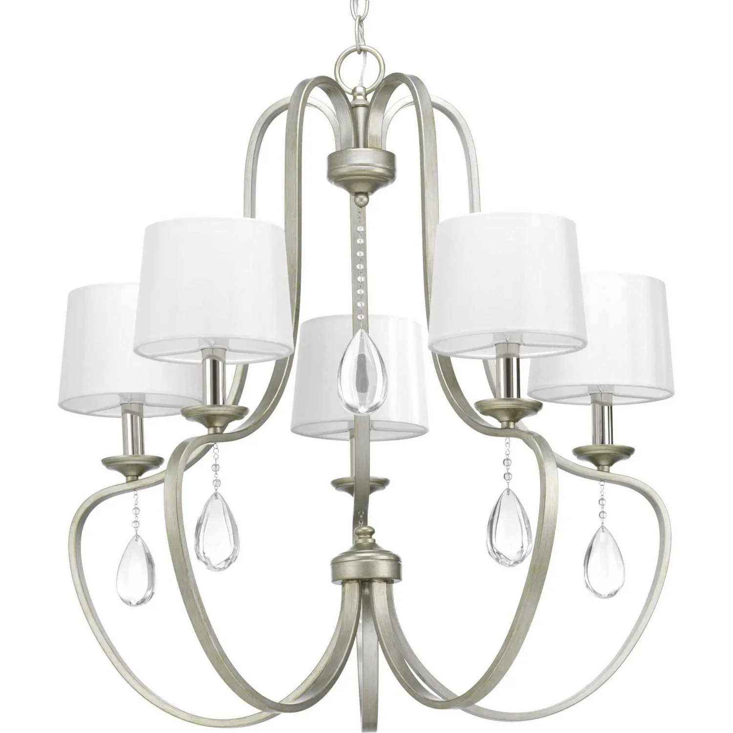 Progress Anjoux P400087-134 Chandelier Light - Silver Ridge Crystal Chandeliers discount shop