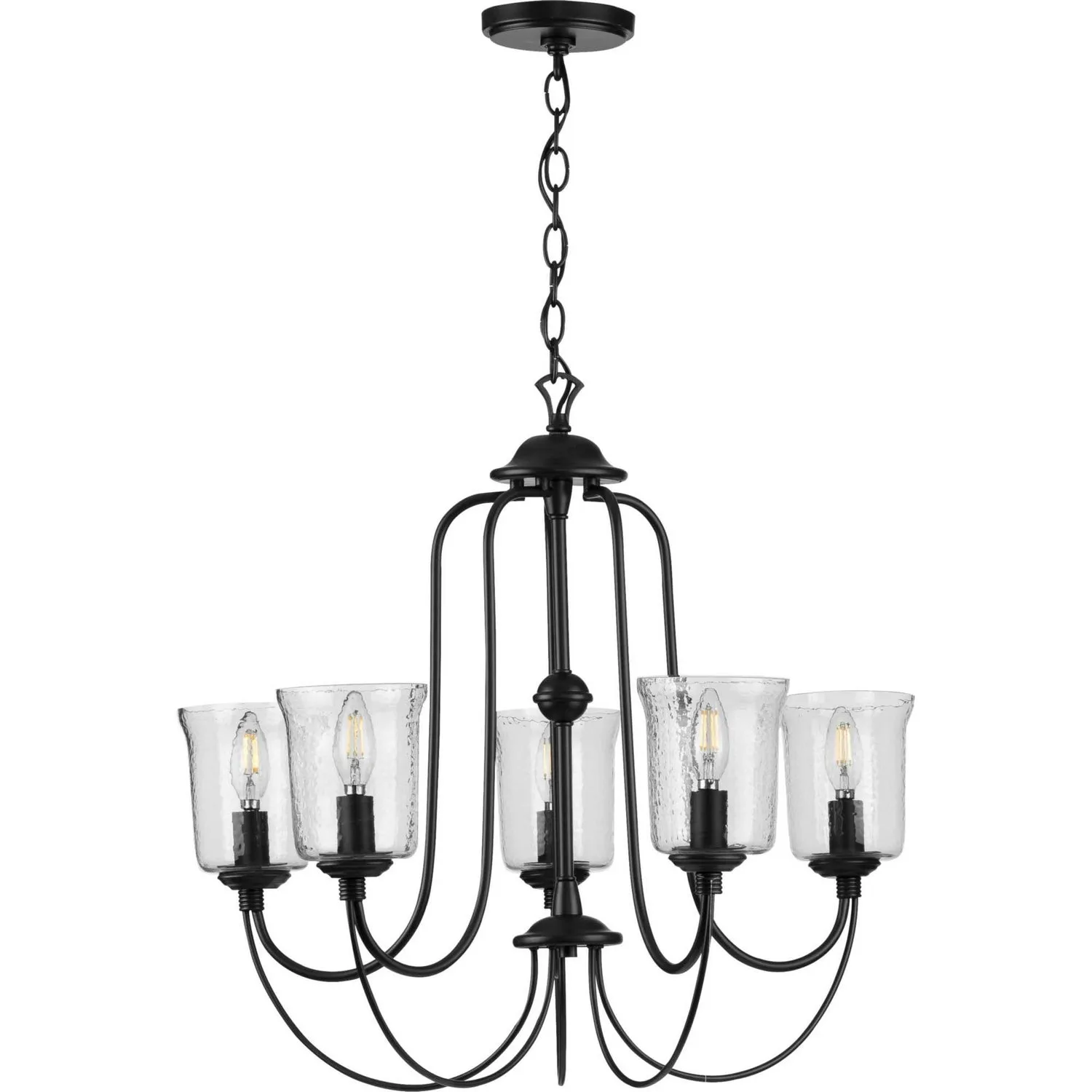 Progress Bowman P400194-031 Chandelier Light - Black Chandeliers Lighting new arrival