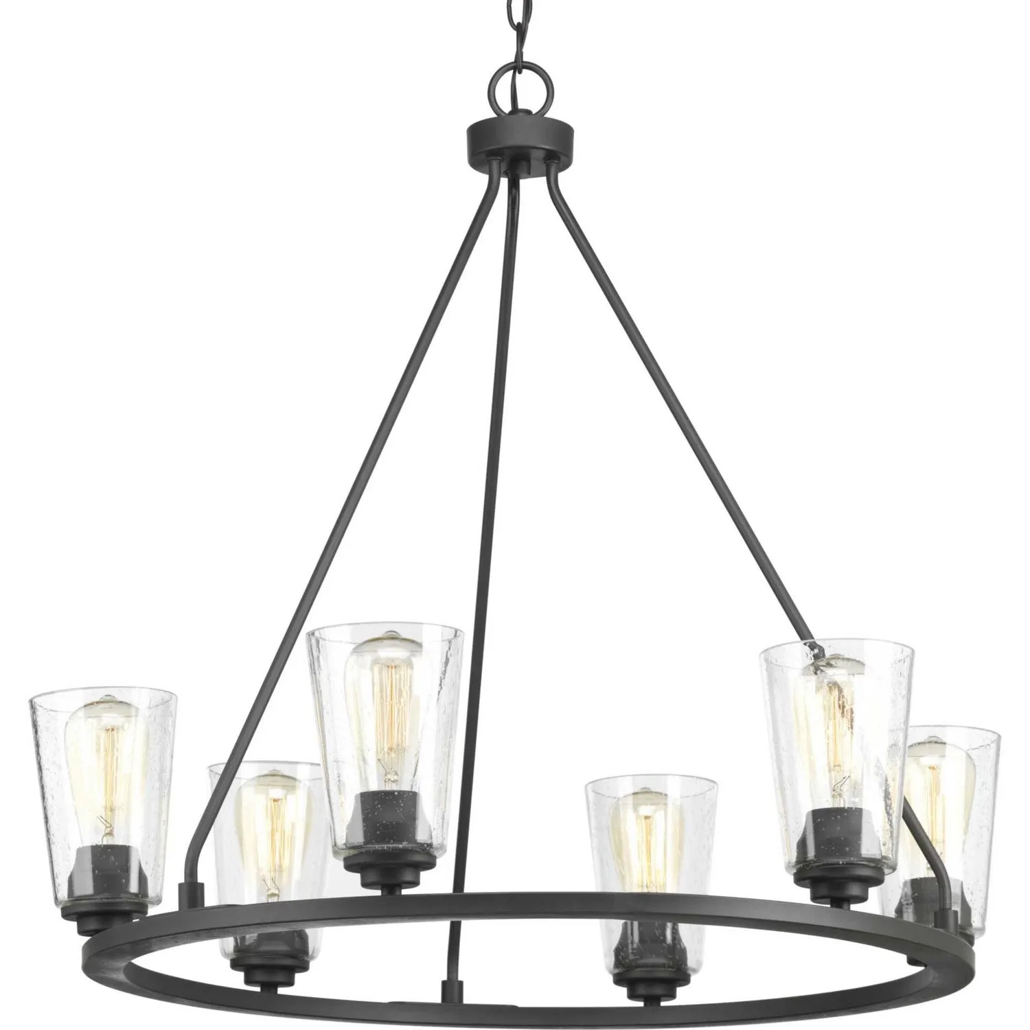 Progress Debut P400015-143 Chandelier Light - Graphite Crystal Chandeliers discount shop