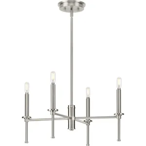 Progress Elara P400293-009 Chandelier Light - Brushed Nickel Chandeliers Lighting new arrival