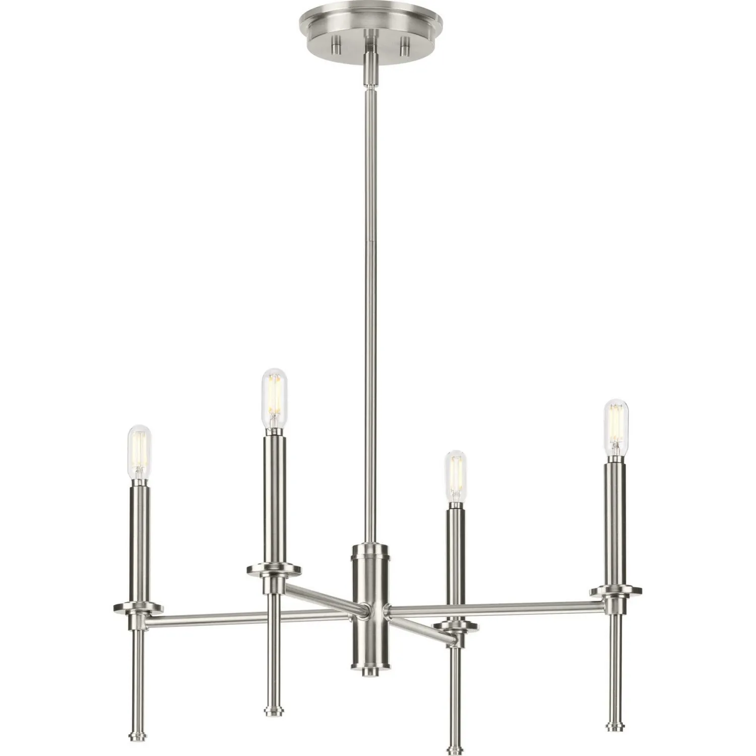 Progress Elara P400293-009 Chandelier Light - Brushed Nickel Chandeliers Lighting new arrival