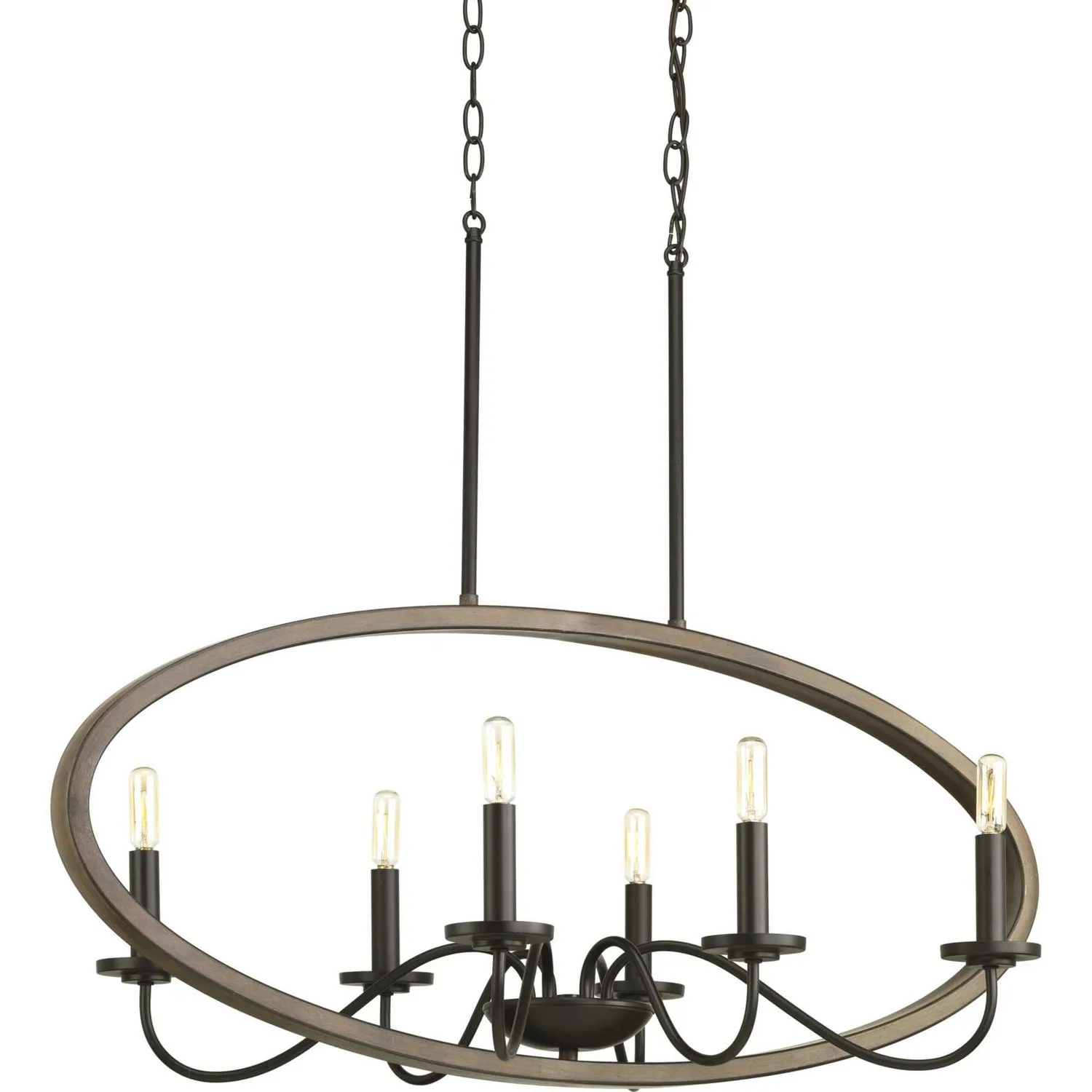 Progress Fontayne P400082-020 Chandelier Light - Antique Bronze Crystal Chandeliers discount shop
