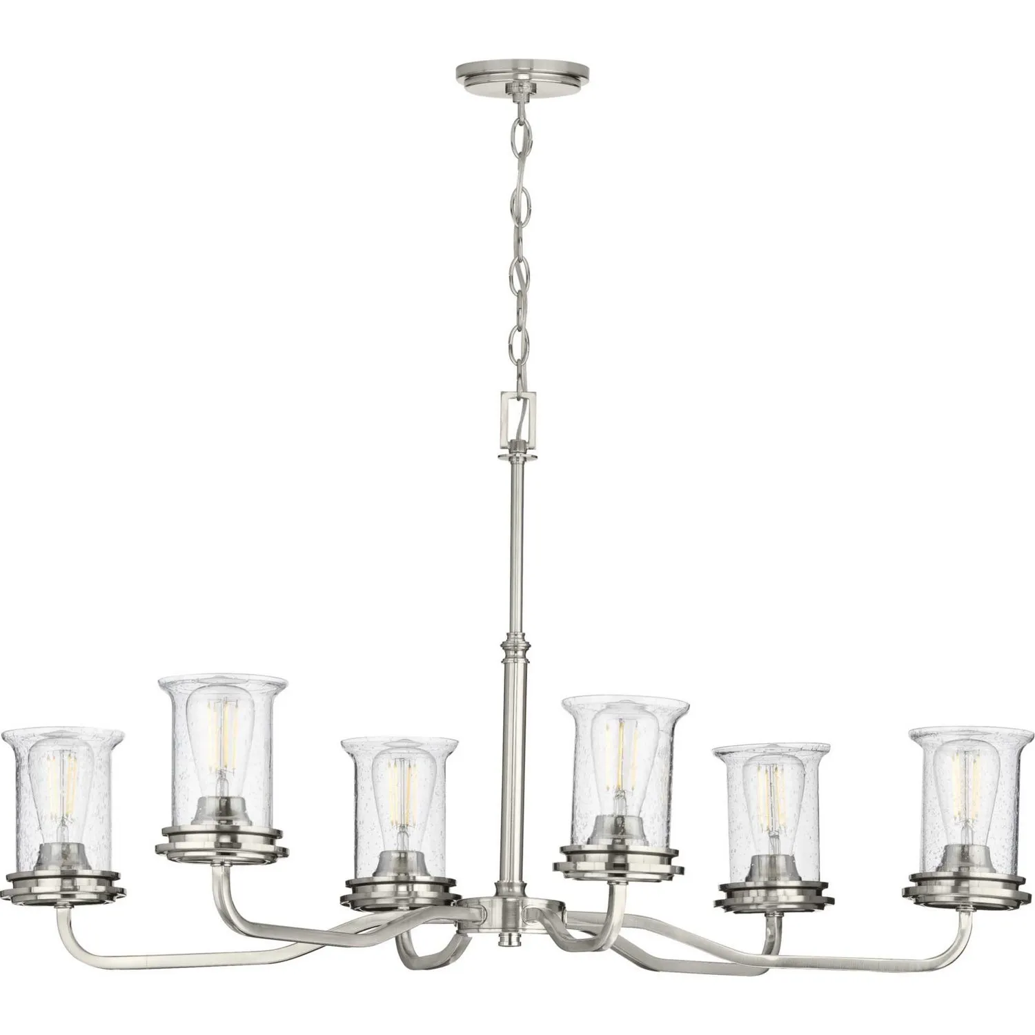 Progress Winslett P400207-009 Chandelier Light - Brushed Nickel Chandeliers Lighting new arrival