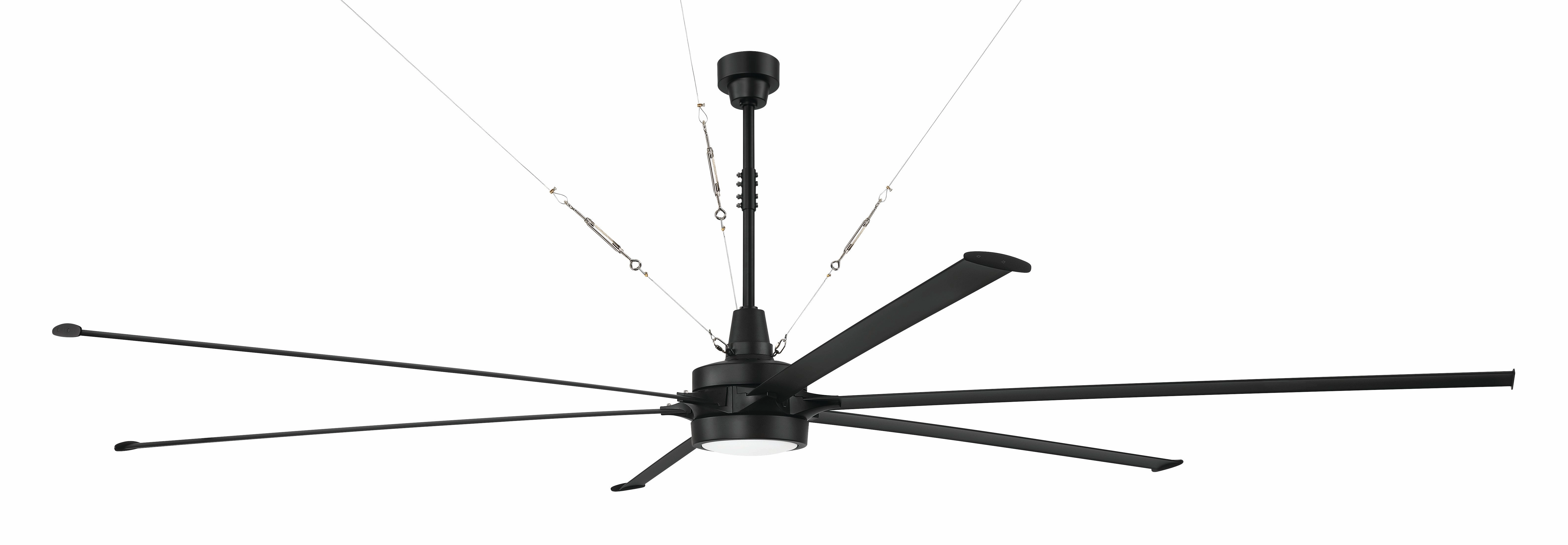 Prost 144 144"Ceiling Fan Flat Black Large Fans FANS best price