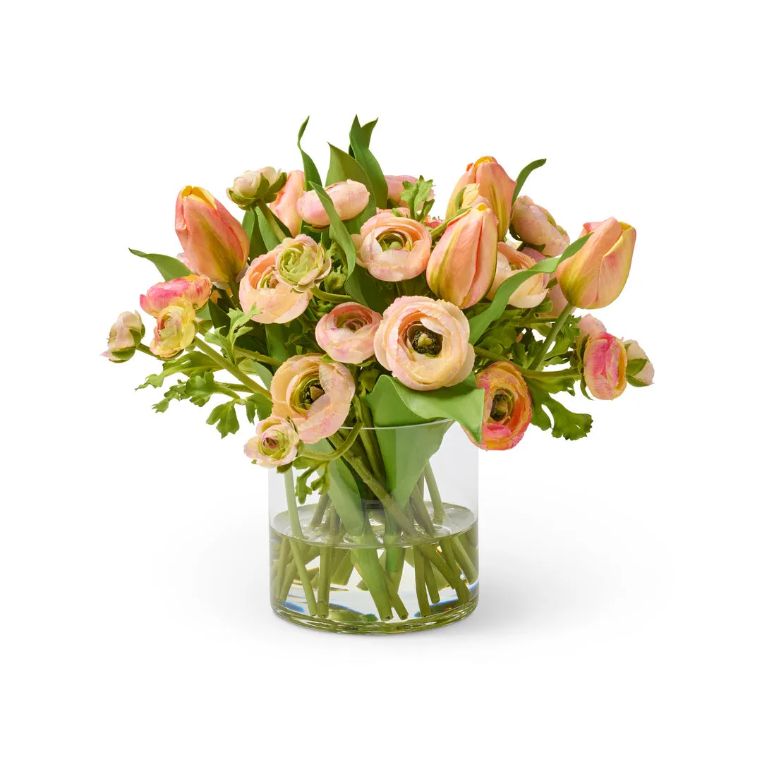 Provence Ranunculus & Tulips Artificial Flowers Spring Refresh