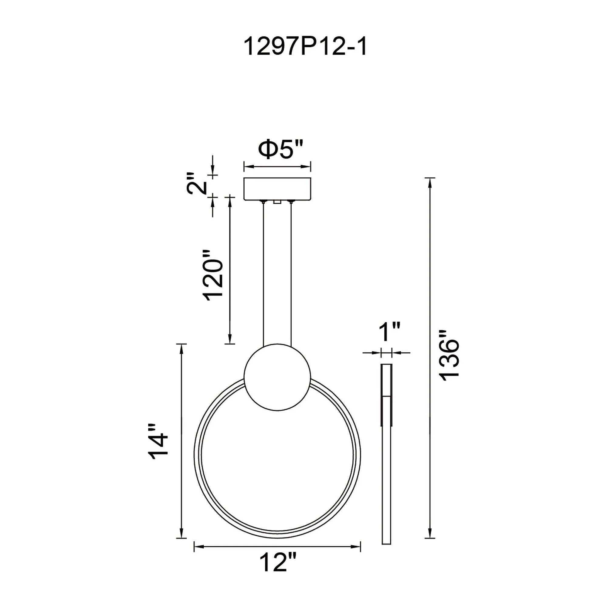 Pulley 12" LED Mini Pendant