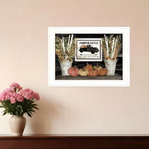 Pumpkin Patch Still Life 2 White Framed Print Wall Art Discount Wall Decor Sets