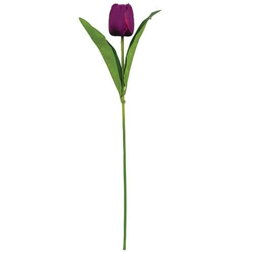 *Purple Tulip Stem 17.5"