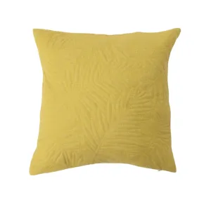 Quilted Fern Frond Pillow In Yellow Throw Pillows home accents sale