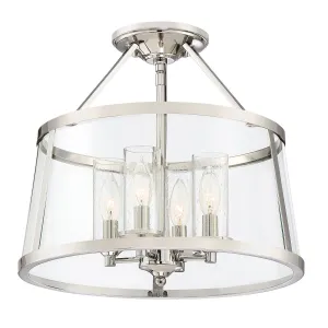 Quoizel Four Light Semi-Flush Mount Low Ceiling Lights sale