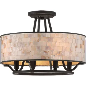 Quoizel Four Light Semi-Flush Mount Low Ceiling Lights sale