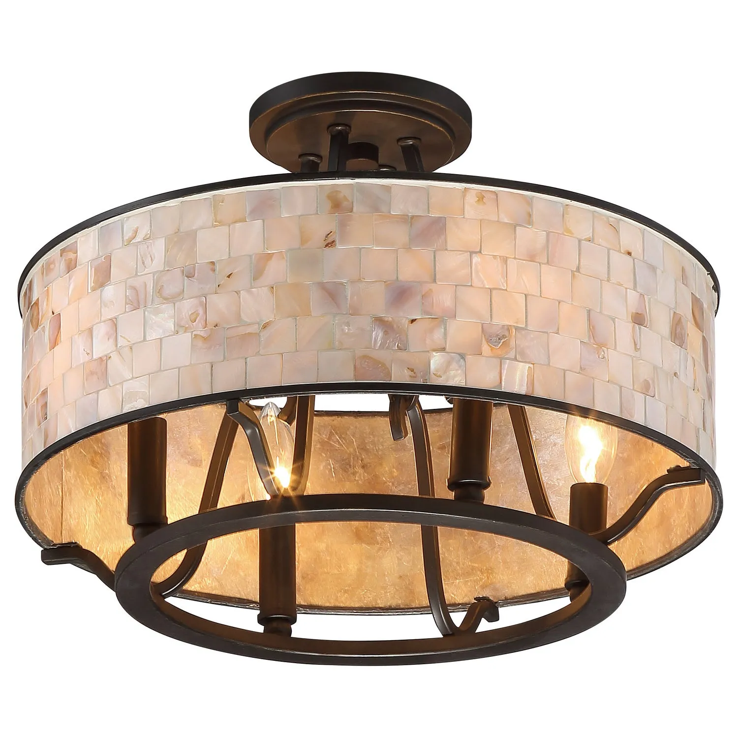 Quoizel Four Light Semi-Flush Mount