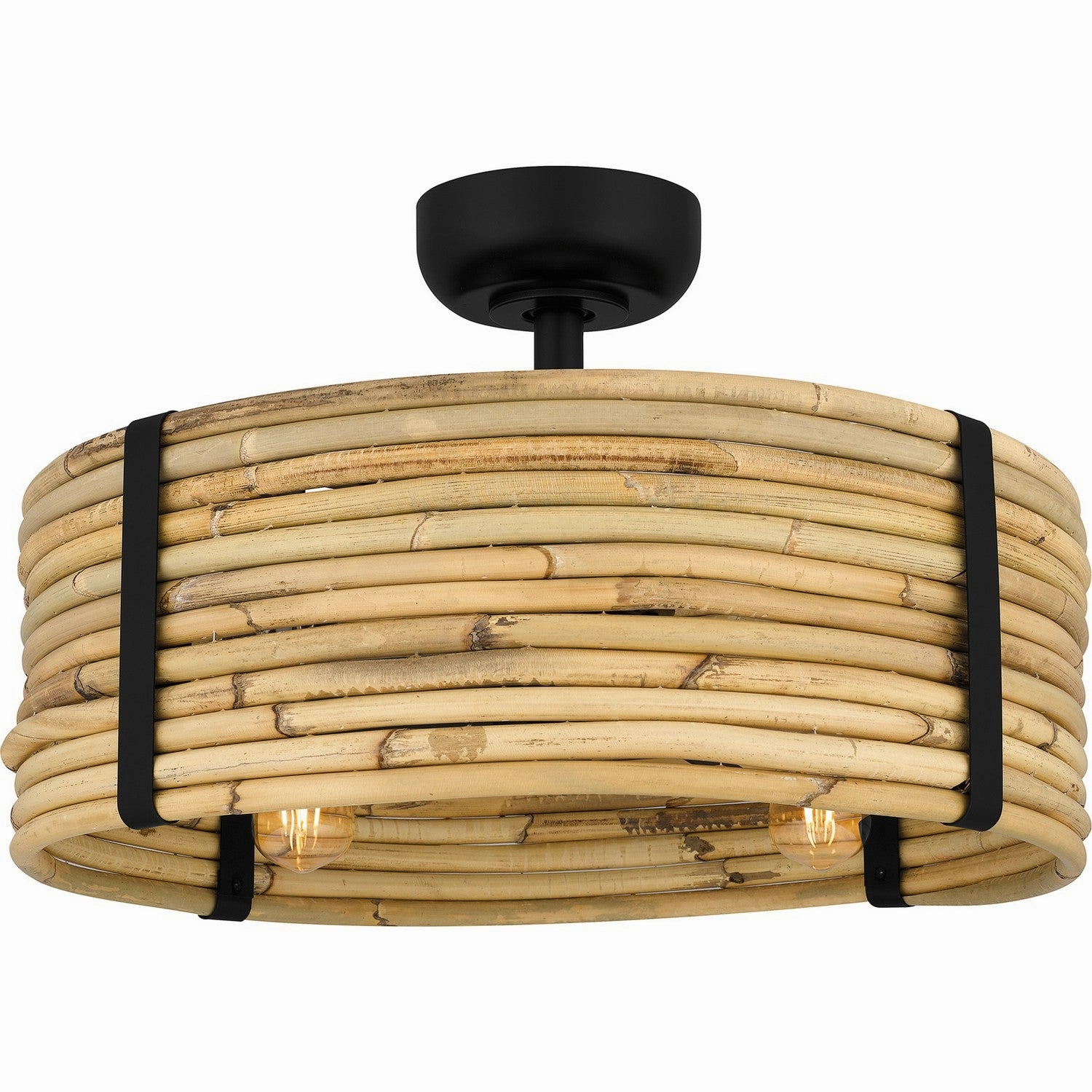 Quoizel Fandelier Four Light Fandelier Matte Black Fandeliers FANS on sale now