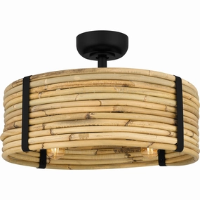 Quoizel Fandelier Four Light Fandelier Matte Black Fandeliers FANS on sale now