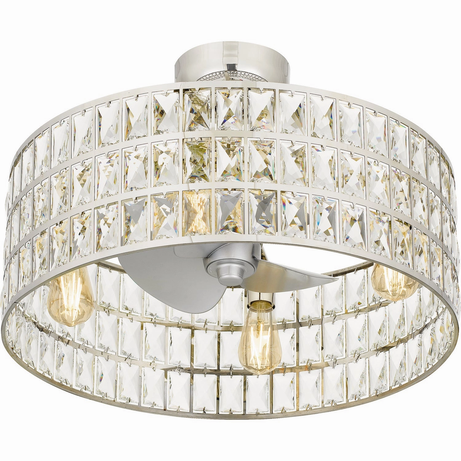 Quoizel Fandelier Four Light Fandelier Polished Nickel Fandeliers at discount prices
