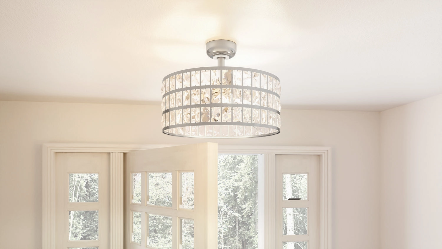Quoizel Fandelier Four Light Fandelier Polished Nickel Fandeliers at discount prices