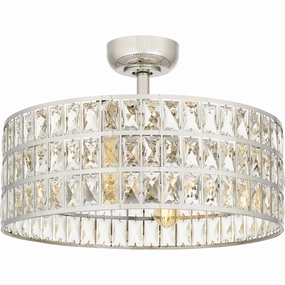 Quoizel Fandelier Four Light Fandelier Polished Nickel Fandeliers FANS on sale now