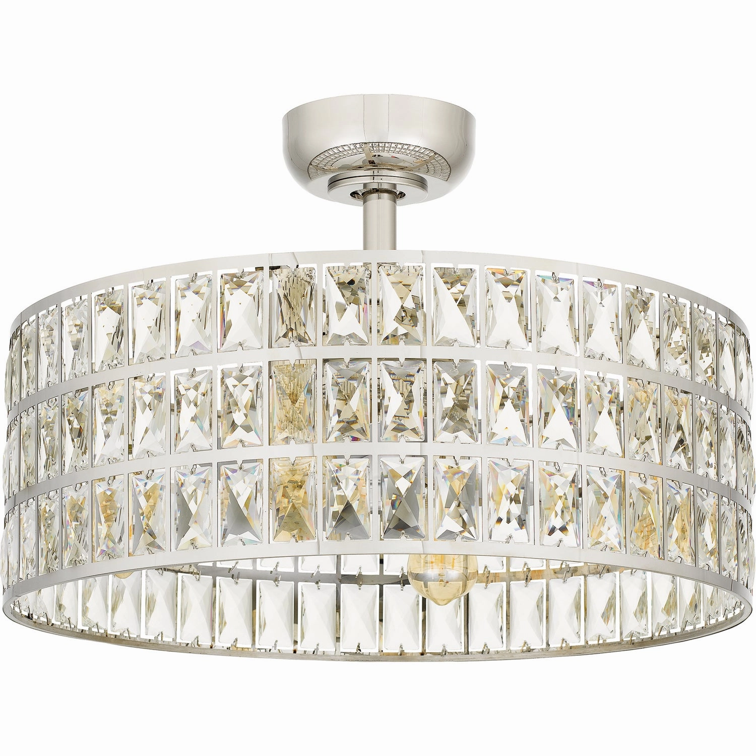 Quoizel Fandelier Four Light Fandelier Polished Nickel Fandeliers at discount prices