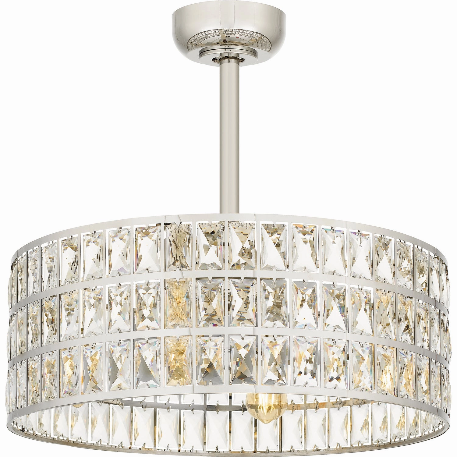 Quoizel Fandelier Four Light Fandelier Polished Nickel Fandeliers at discount prices