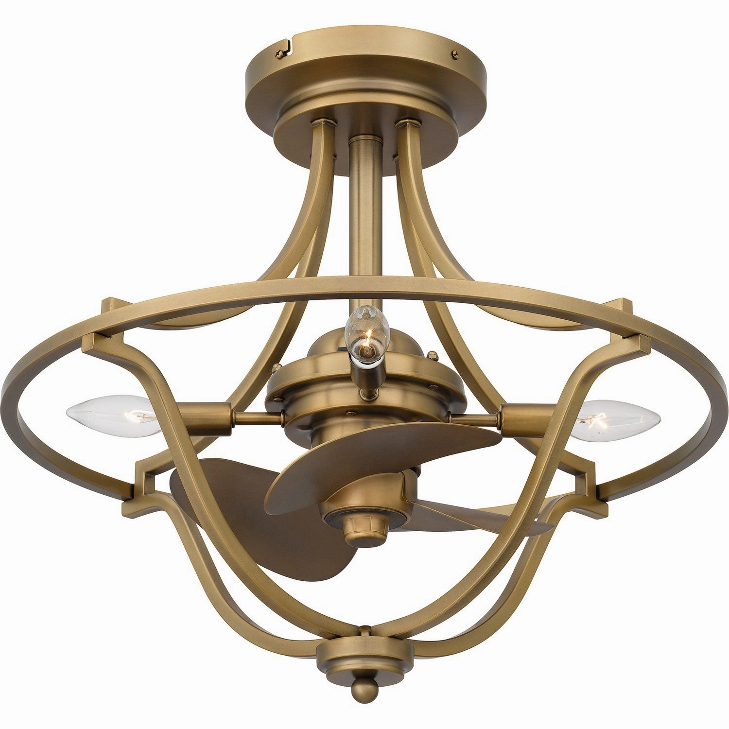 Quoizel Fandelier Four Light Fandelier Weathered Brass Fandeliers at discount prices