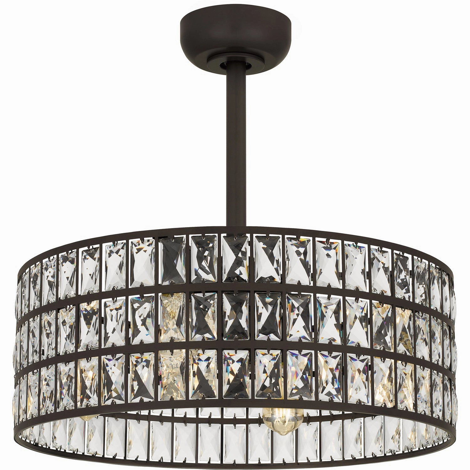 Quoizel Fandelier Four Light Fandelier Western Bronze Fandeliers at discount prices
