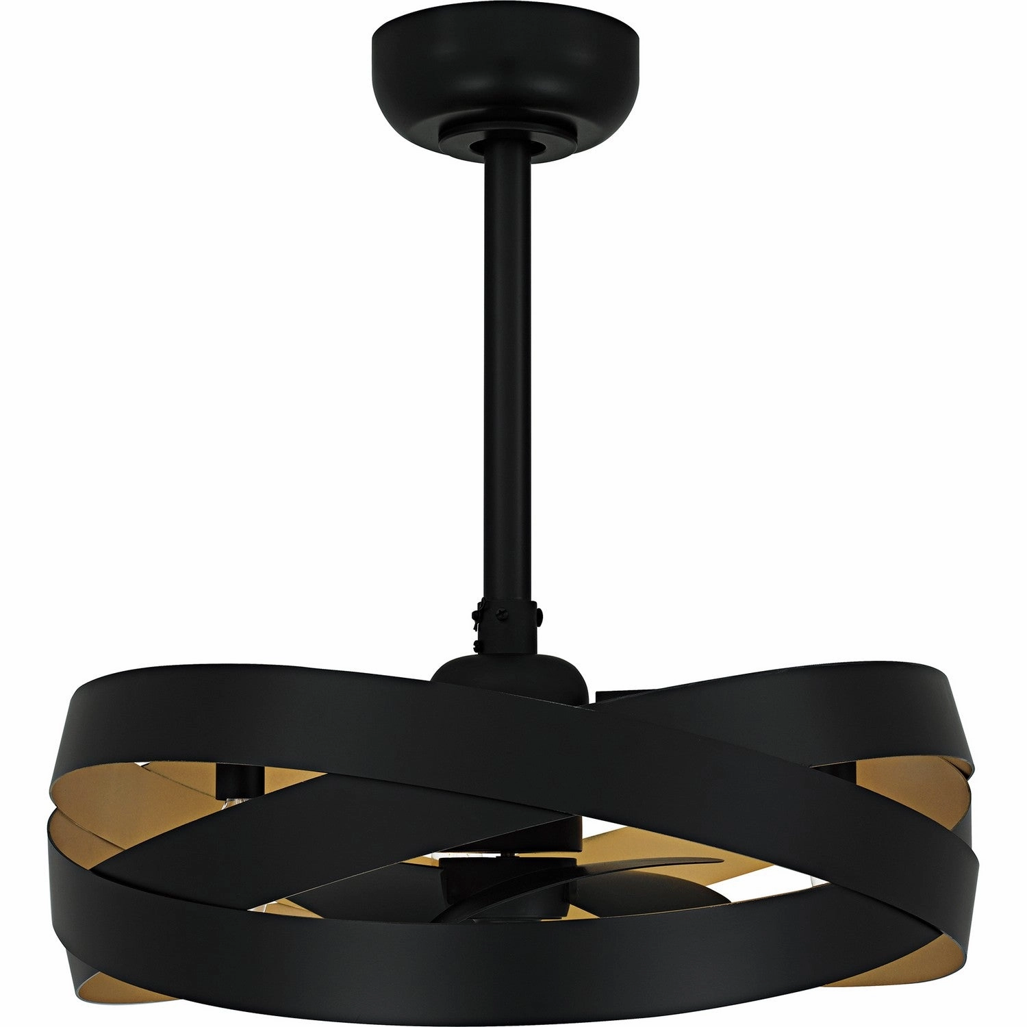 Quoizel Fandelier Three Light Fan Light Matte Black Fandeliers at discount prices