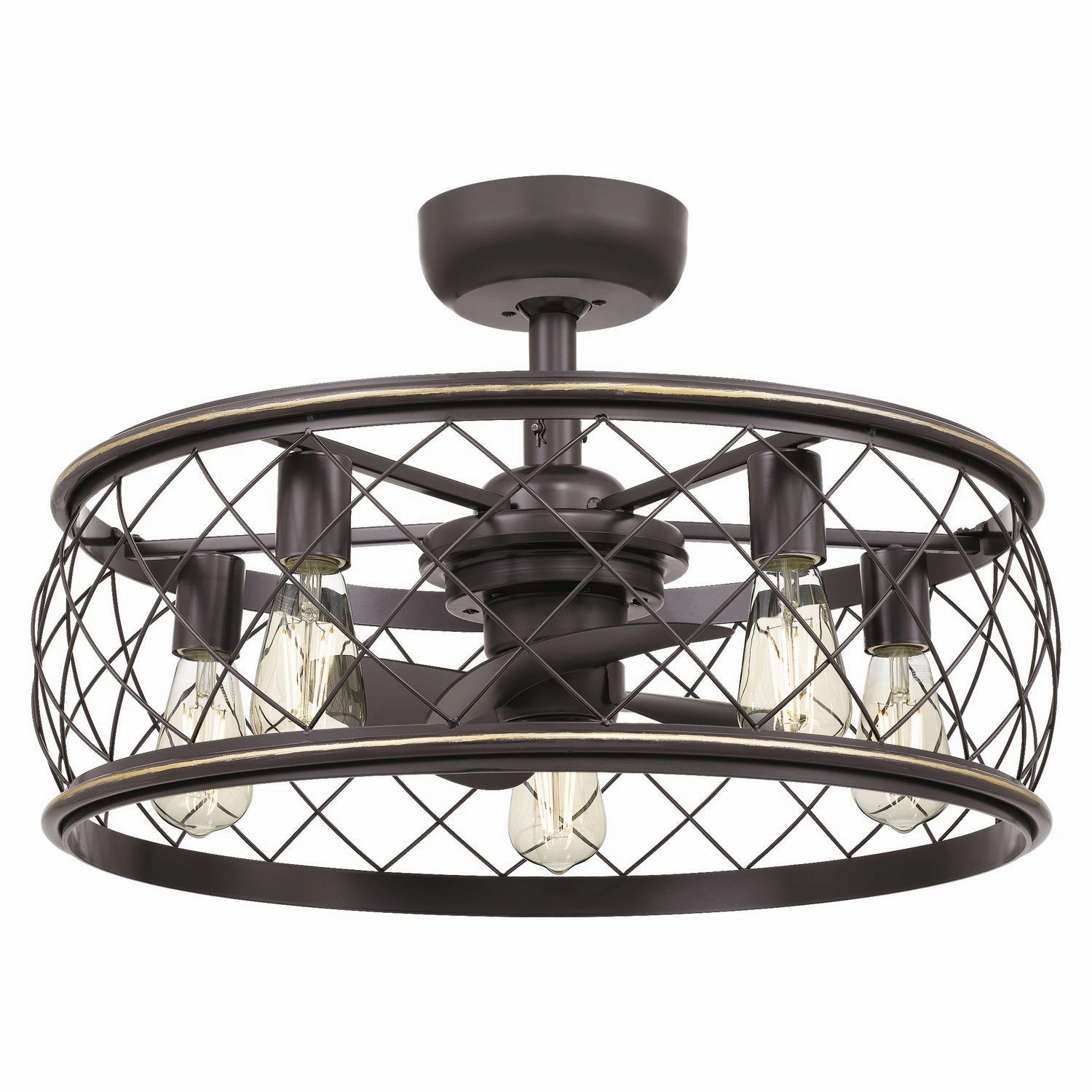 Quoizel Five Light Fandelier Chandelier Fans (Fandeliers) outlet sale