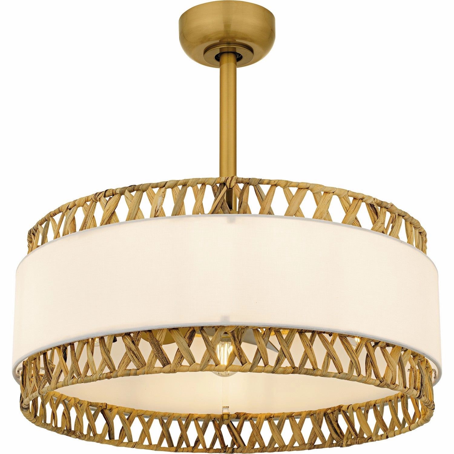Quoizel Kate Fandelier | with 8W A19 Chandelier Fans (Fandeliers) outlet sale