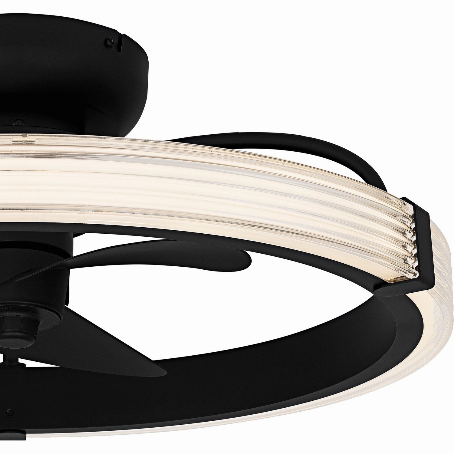 Quoizel Semi-Flush Mount LED Fan Light Matte Black Fandeliers at discount prices