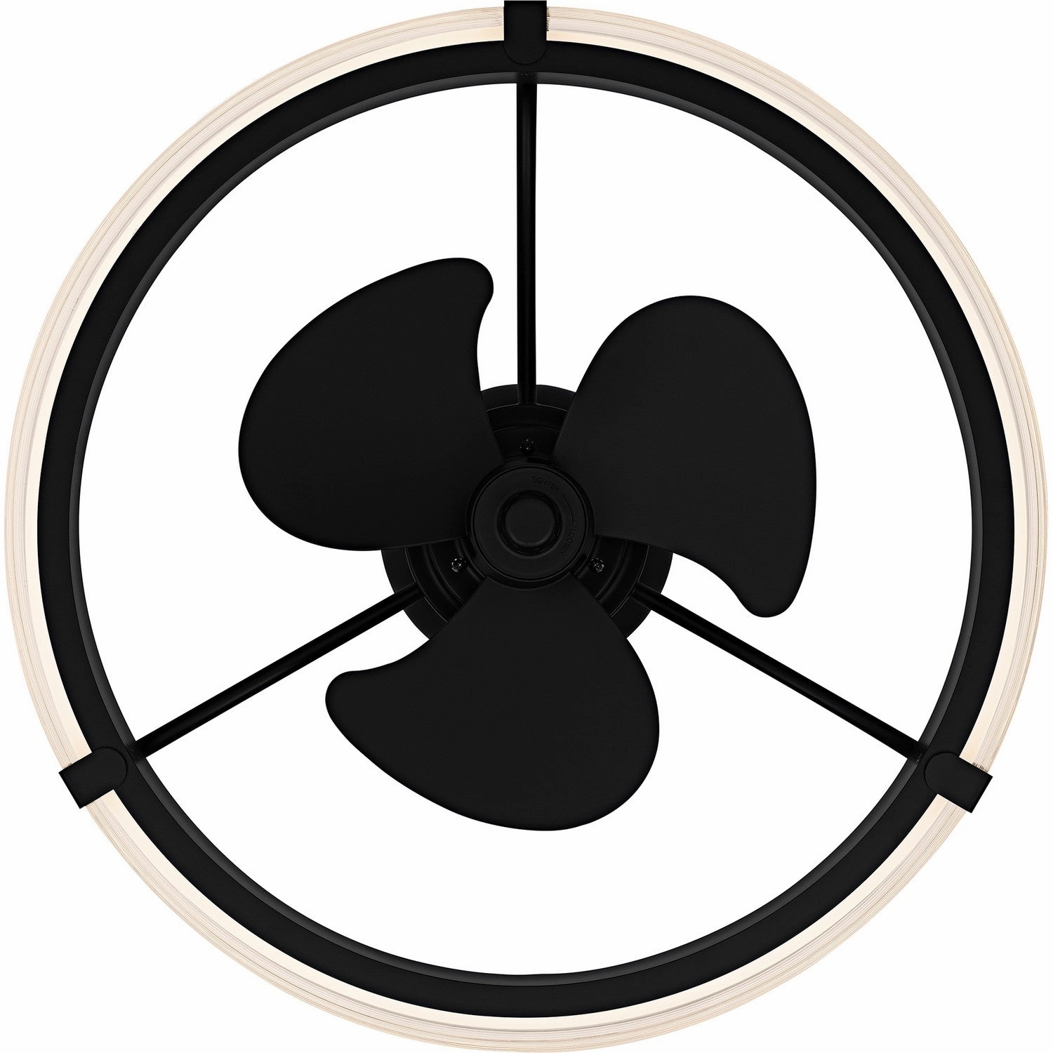 Quoizel Semi-Flush Mount LED Fan Light Matte Black Fandeliers at discount prices