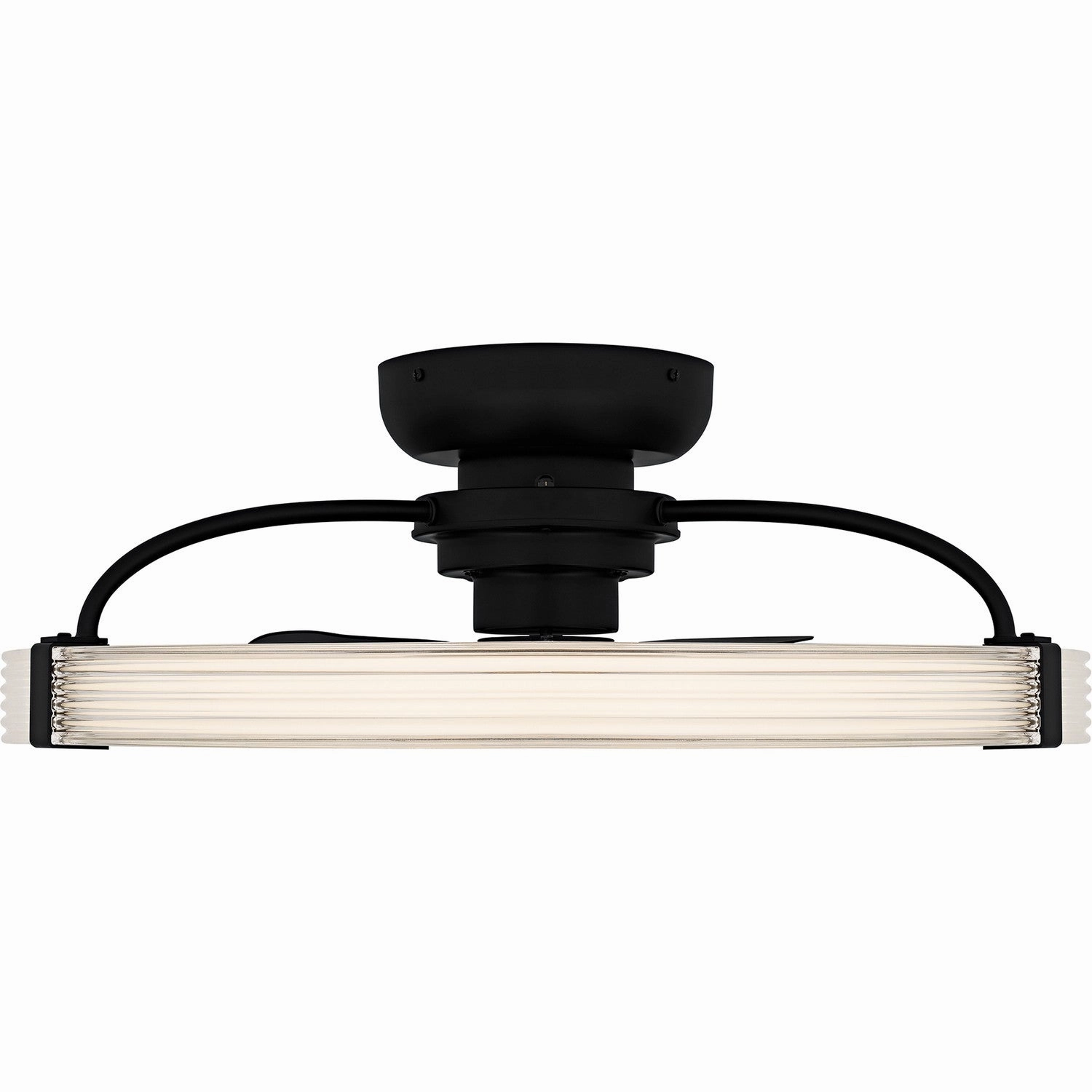 Quoizel Semi-Flush Mount LED Fan Light Matte Black Fandeliers at discount prices