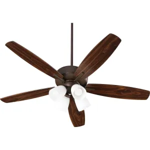 Quorum Breeze 70525-486 Ceiling Fan 52 in. - Oiled Bronze, Dark Oak/Walnut Ceiling Fans online shop