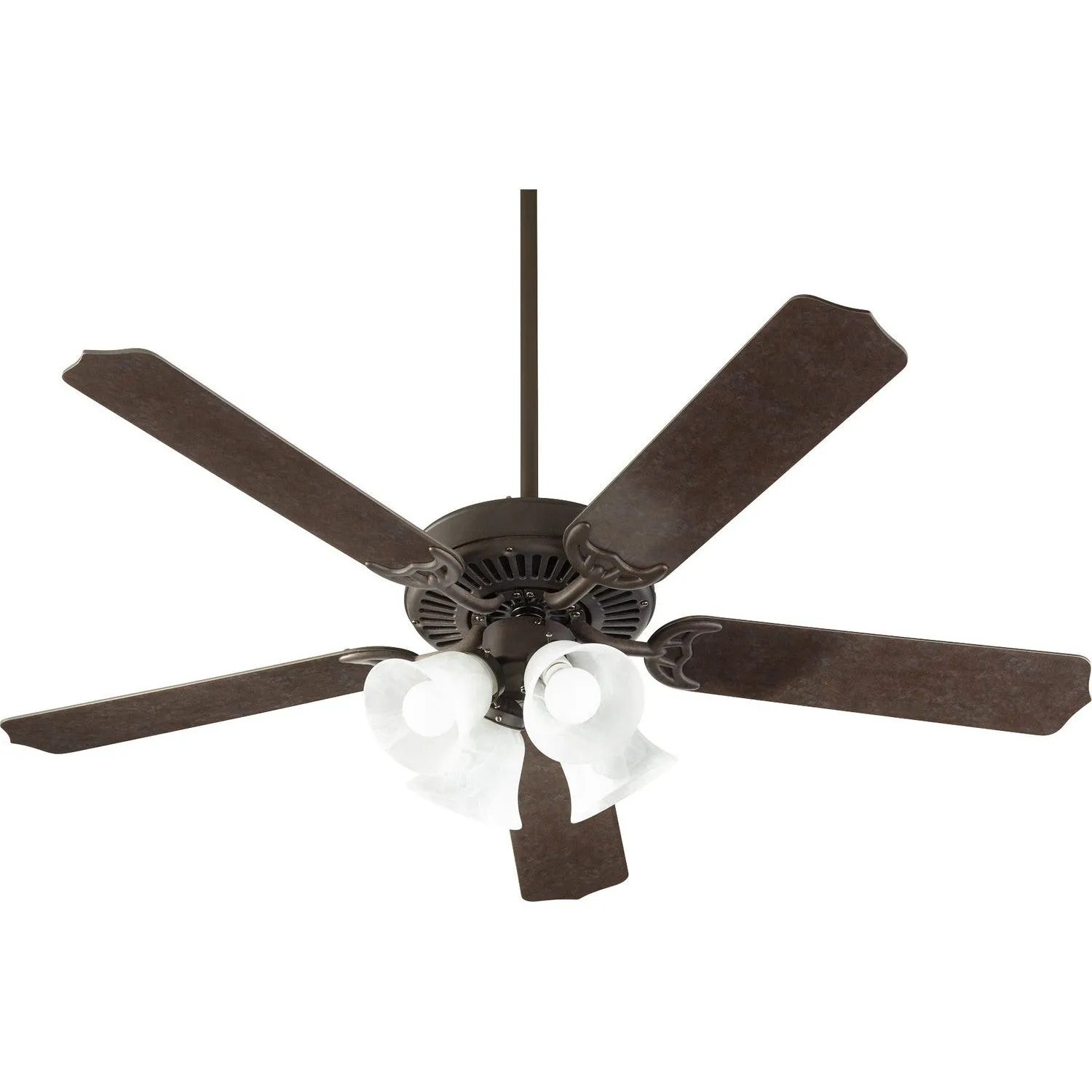 Quorum Capri IX 7525-144 Ceiling Fan 52 in. - Toasted Sienna w/ Faux Alabaster, Toasted Sienna/Walnut Ceiling Fans online shop