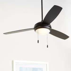 Quorum Expo 20523-59 Ceiling Fan - Matte Black, Matte Black/Weathered Gray Ceiling Fans online shop