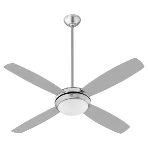 Quorum Expo 20524-65 Ceiling Fan - Satin Nickel, Silver/Weathered Gray Flushmount Fans low price