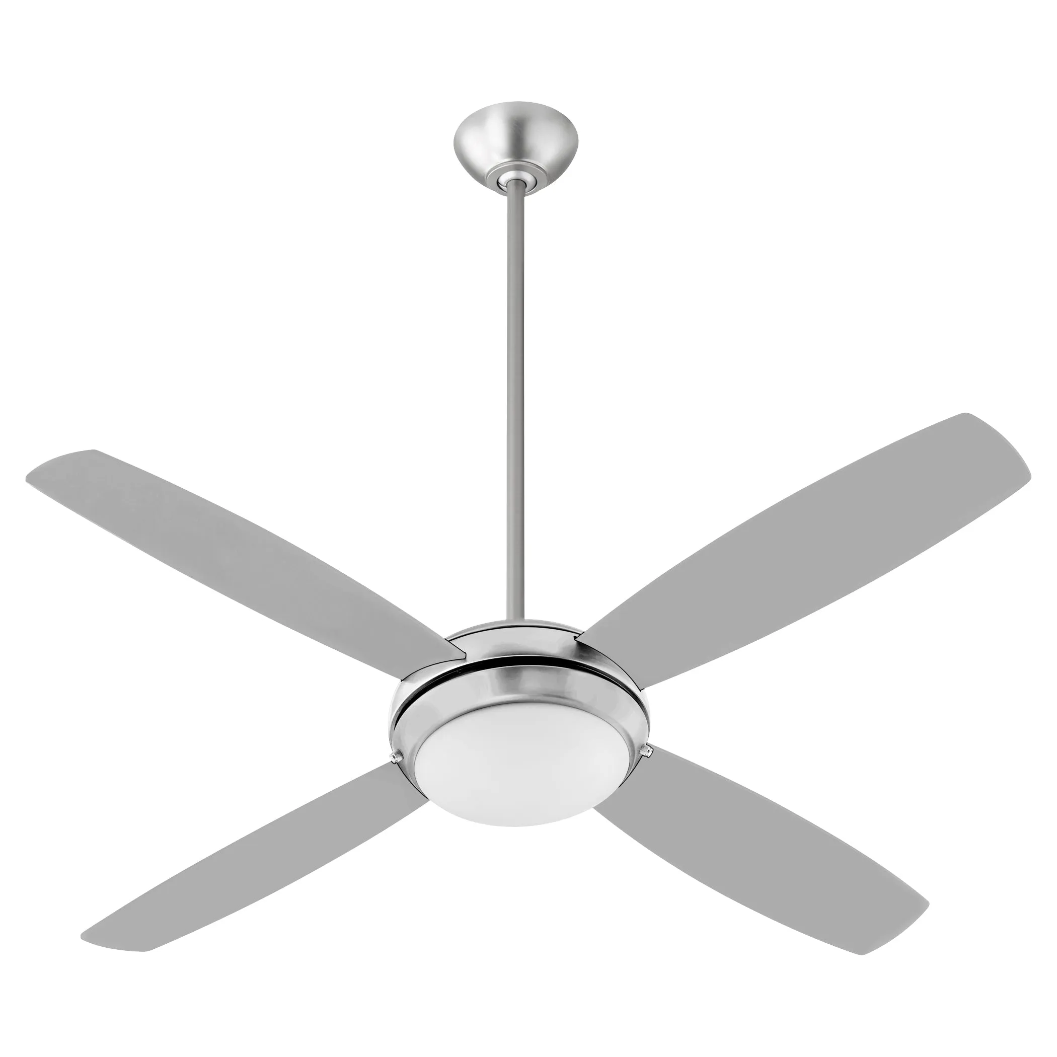 Quorum Expo 20524-65 Ceiling Fan - Satin Nickel, Silver/Weathered Gray Flushmount Fans low price