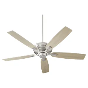 Quorum Gamble 50605-65 Ceiling Fan 60 in. - Satin Nickel, Silver/Weathered Gray Ceiling Fans online shop