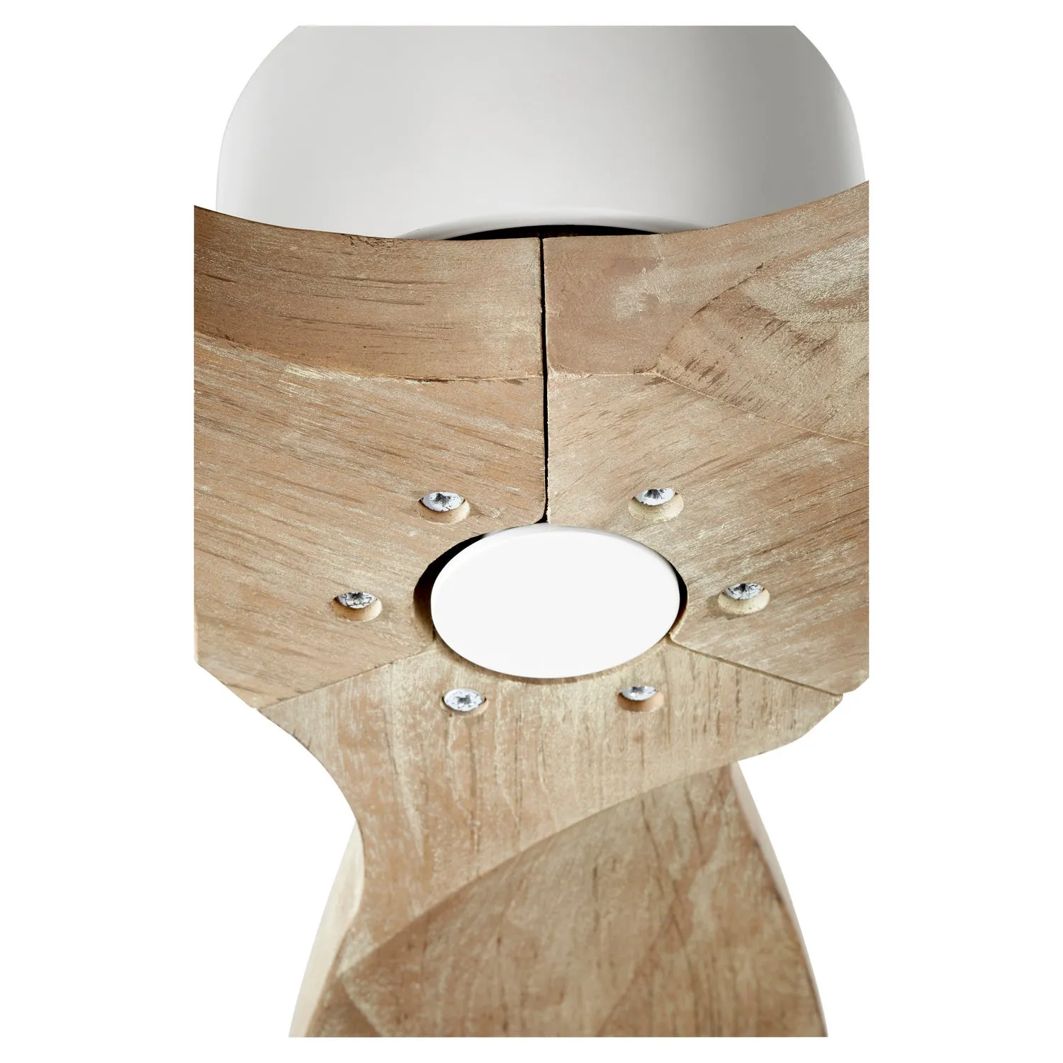 Quorum Lurus 30643-8 Ceiling Fan - Studio White, Weathered Gray