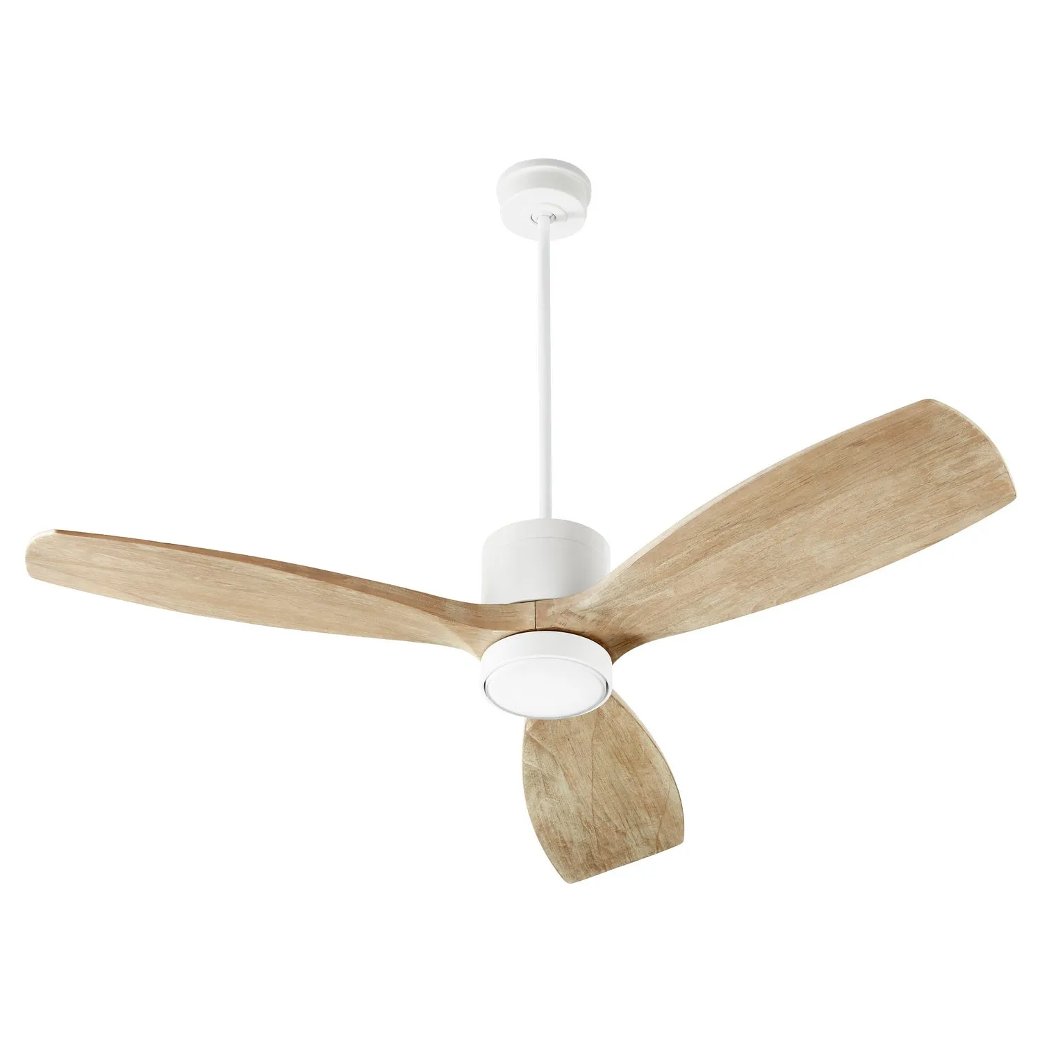 Quorum Lurus 30643-8 Ceiling Fan - Studio White, Weathered Gray