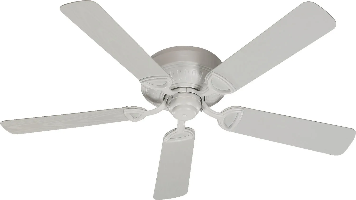 Quorum Medallion 52" Indoor/Outdoor Flushmount Pull Chain Patio Fan Cheap Low Ceiling Lighting